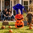 thumbnail image 5 of Magotan Halloween Decorations 3ft Halloween Pumpkin Cat Decor Pre-Lit 65 LED Purple and Orange Light Halloween Cute Pumpkin Cat Outdoor Decor for Garden Yard Home Party, 5 of 5