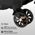 thumbnail image 5 of Hardside Luggage with Lock for Travel,Black,20 in, 5 of 5