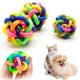 thumbnail image 2 of Pet Dog Toys Puppy Cat Colorful Rubber Training Chew Ball Bell Squeaky Sound Toy Dog Ball, 2 of 4