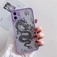 thumbnail image 1 of Remazy Fashion Dragon Animal Pattern Phone Case For iPhone 13 12 11 14 Pro MAX X XS XR 8 7 Plus Hard Transparent Cover Matte Bag xuanjing unisex, 1 of 2