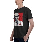 Kfc Logo Men'S Basic Short Sleeve T-Shirt Vogue Black Small