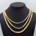 thumbnail image 3 of 10K Real Gold Hollow Byzantine Chain/Necklace 1.8mm 20inch, 3 of 4
