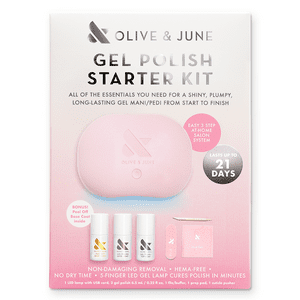 Olive & June Gel Nail Polish Starter Kit with LED Lamp