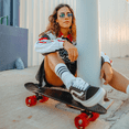 thumbnail image 2 of PATINETA MINI CRUISIER SKATIE'S SKATE FACTORY NEGRO ROJO SKATE FACTORY SKATIE, 2 of 4