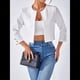 thumbnail image 4 of Chaquetas Casuales para Mujer, Chaqueta Corta con Abertura Frontal S, 4 of 7