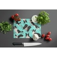 thumbnail image 3 of Carolines Treasures MLM1025LCB 15 x 12 in. Blue Border Collie Glass Cutting Board - Large, 3 of 5