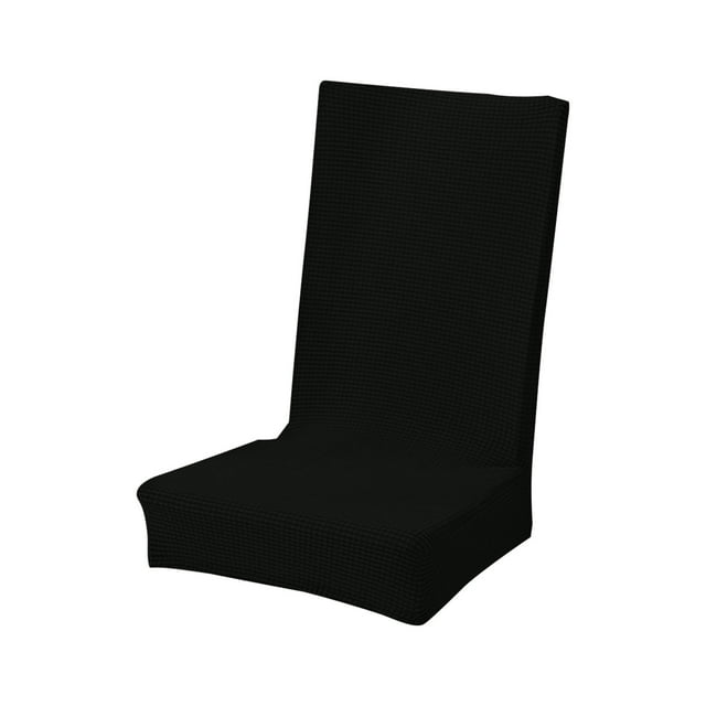 Ohufall High Elastic Solid Color Brushed Dining Chair Covers Soft Comfortable Seat Covers Dirt Proof Slipcovers For Chairs Home Kitchen