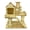 D, variant on Hamster Wooden Villa House Climbing Toy Hideout Nesting Habitat for Chinchillas Guinea Pigs Small Animals 5 Styles