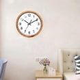 thumbnail image 3 of Reloj de pared redondo de 10 pulgadas para interiores, cronometrador silencioso para áreas de estar, 3 of 9