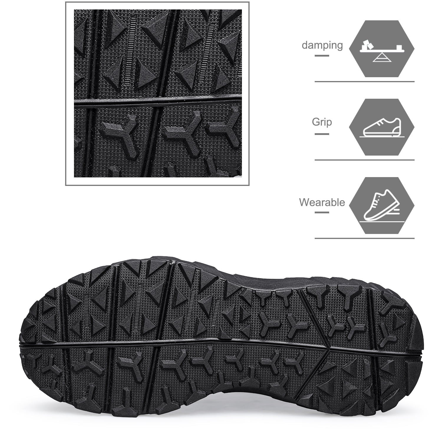 Men's Walking Shoes Hands Free Slip On Sneaker Strap Running Tennis Shoes for Flat Feet Plantar Fasciitis Workout Shoes Black Size 9