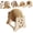 little bear, variant on Cat Scratcher with Wood Scratching Ball, Cat Scratcher with Ball, Cats and Kittens Indoor Toy for Claw Care and Exercise,Round Scratching Board Balls Interactive Cats Pet Supplies
