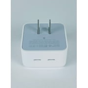 Pre-Owned Apple Dual USB-C Port (35W) Compact Power Adapter - White (MNWM3AM/A)