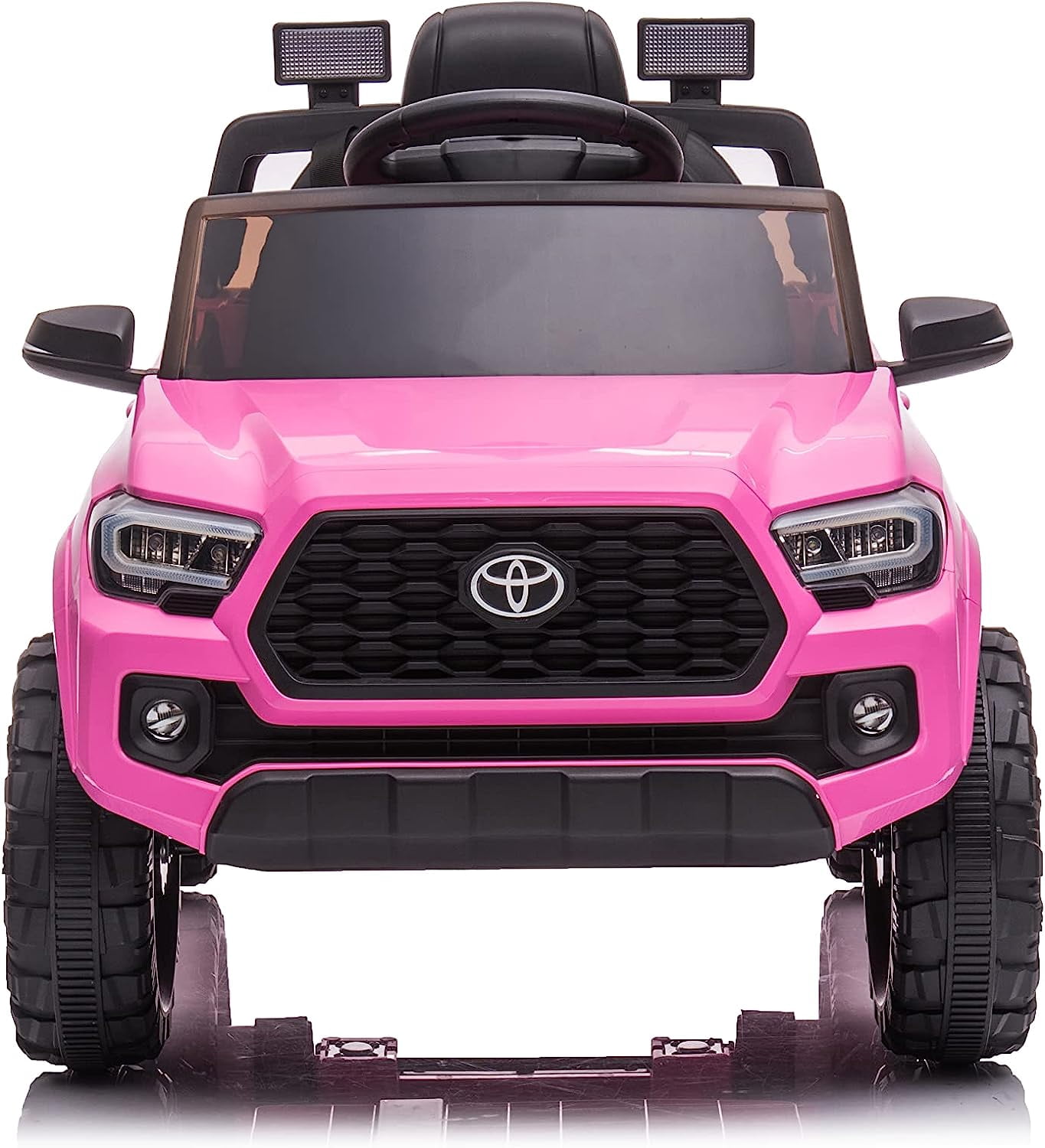 EastVita Kids 12V Ride on Cars Toyota Licensed Land Rover Ride on SUV Electric Car with Remote Control, MP3 Player Rocking Pull Rod for Kids 3 Age +
