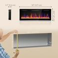 thumbnail image 3 of HOMCOM Cheminée Électrique 50 Pouces, Cheminée Murale avec Mode Éco, 1500W, 3 of 10