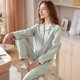 thumbnail image 4 of Conjuntos de pijamas de 2 piezas para mujer, 100% de algodón con estampado ropa de dormir, camisa de manga larga, pantalones, traje para estar en casa, 4 of 4