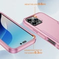thumbnail image 5 of Compatible with Apple iPhone 16 Pro Max Case for Women Men, Military Grade Shockproof Drop Protection Anti-Scratch Bumper Rugged Matte Phone Case Cover for iPhone 16 Pro Max, Pink, 5 of 7