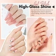 thumbnail image 4 of Set de esmaltes de uñas en gel FZANEST Jelly Nude 6 colores con lámpara UV/LED, 4 of 7