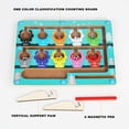 thumbnail image 3 of Magnetic Beads for Kids, Wooden Early Education Color Classification Counting Addition Subtraction Toy, 3 of 9