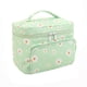 thumbnail image 1 of Bolsa de maquillaje para mujer, bolsa de maquillaje grande con asa, bolsa organizadora de maquillaje para niñas con soporte para brochas, Margarita, 1 of 7