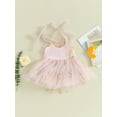 thumbnail image 3 of Bagilaanoe Toddler Baby Girl Party Dress Floral Embroidery Sleeveless A-line Princess Dresses 6M 12M 18M 24M 3T 4T Kid Patchwork Tulle Skirt, 3 of 9
