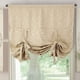 thumbnail image 1 of Nvzi Blackout Tie Up Shade Window Curtains Star Pattern Darkening Thermal Insulated Window Curtain Adjustable Balloon Curtain for Small Window Rod Pocket (46x63,Beige), 1 of 5