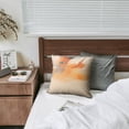 thumbnail image 6 of Watercolor Pastel Abstract Grunge with Paint Splatter Orange and Blue Throw Pillow Covers 18 X 18 Inch, Set Of 2, Linen Study Sofa Cushion Cover Indoor Living Room Home Decor, 6 of 7