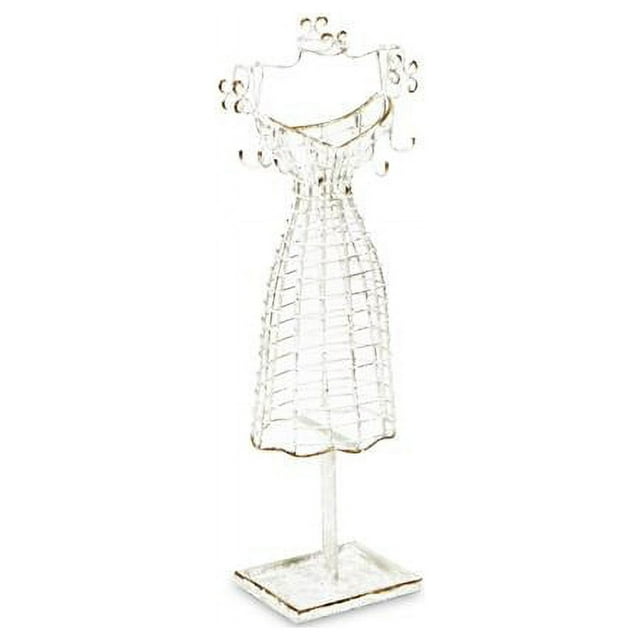 Cheungs 5570SV Silver Metal Wire Dress Form Table Decor