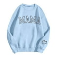 thumbnail image 5 of Women's Sweatshirts 2025 Mama Sweatshirt Long Sleeve Crewneck Graphic Casual Pullover Tops Sweatshirt for Women, 5 of 6