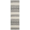 thumbnail image 2 of SAFAVIEH Natura Tamsen Geometric Striped Runner Rug, Grey/Ivory, 2'3" x 12', 2 of 7