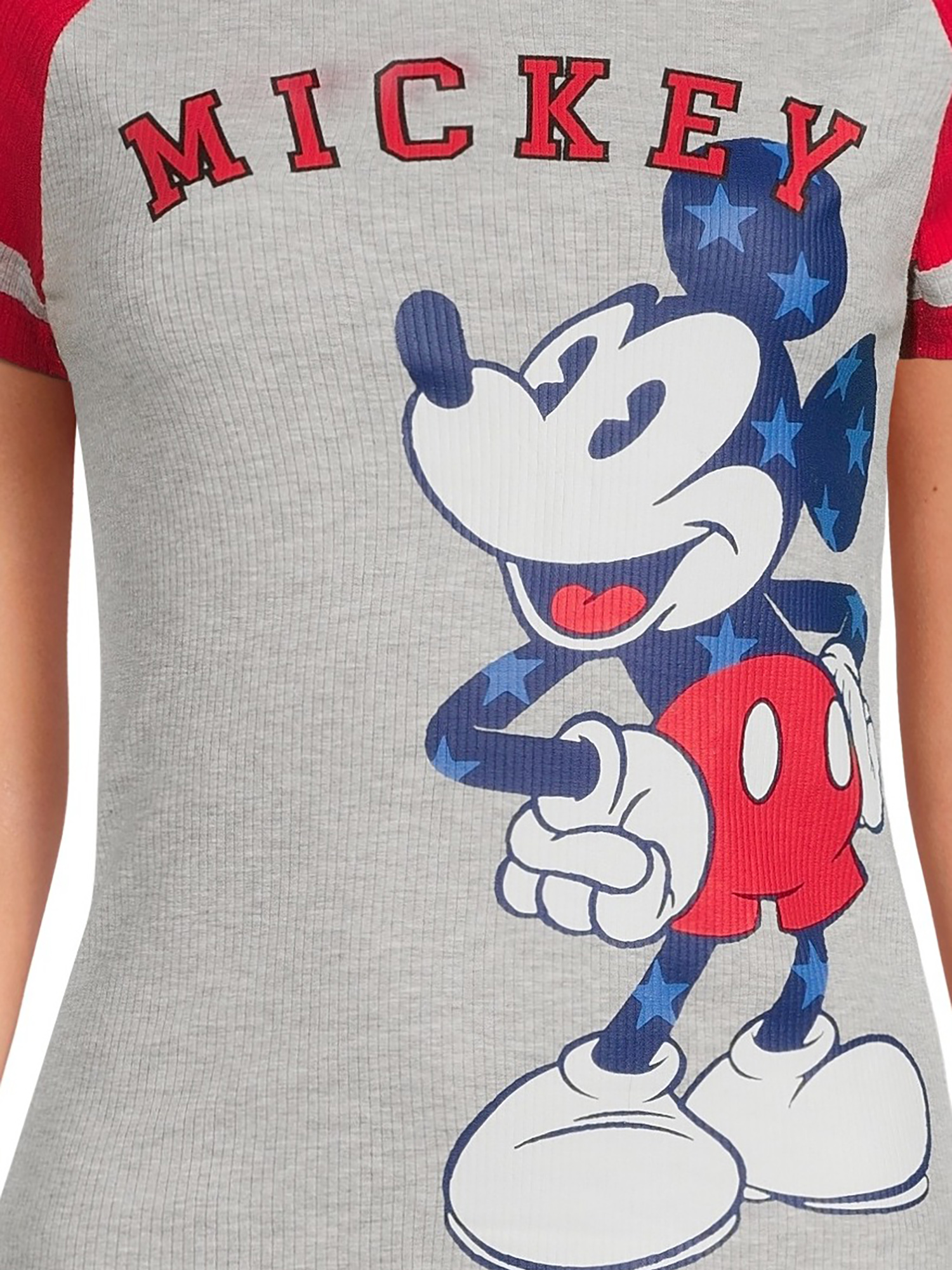 Women's Mickey Graphic Short Sleeve Raglan T-Shirt