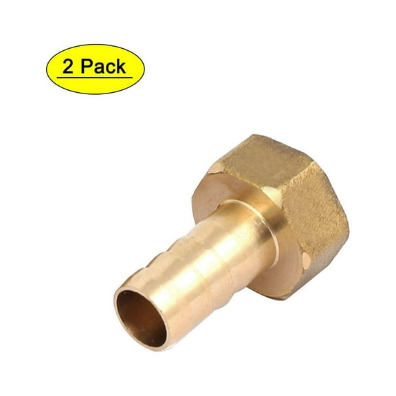 1/2BSP Female Thread 12mm Hose Barb Tube Fitting Coupler Connector Adapter 2Pcs