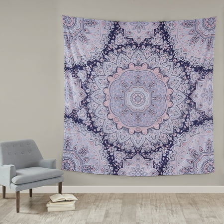 Iv Woven Wall Tapestry - Mainstays Purple Medallion Oversized Microfiber Woven Tapestry