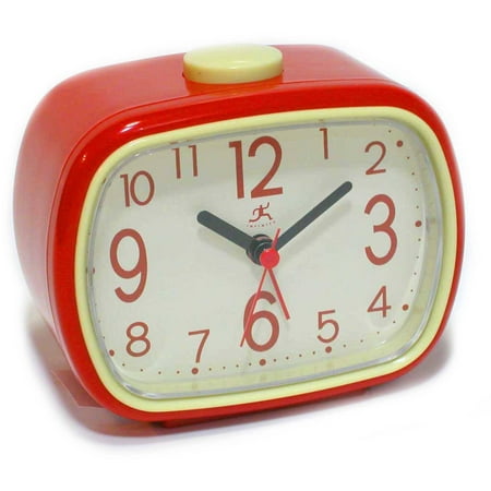 UPC 731742000453 product image for Infinity Instruments That '70s Table Top Alarm Clock, Red | upcitemdb.com