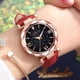 thumbnail image 3 of Reloj de cuarzo para mujer, unisex, con estrellas, punta pequeña, correa esmerilada y escala romana. Reloj de cuarzo., 3 of 5