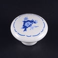 thumbnail image 5 of Uxcell White Blue Flower Printed Ceramic Cabinet Drawer Knob Smooth Handle Grip, 5 of 7