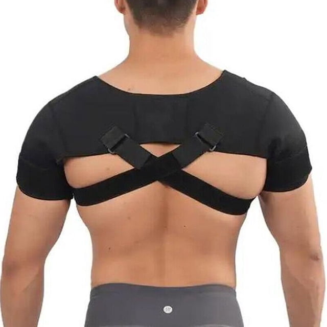 EASTIN Double Shoulder Brace for Women & Men Shoulder Pain Relief Double Shoulder Support Adjustable Shoulder Brace for Rotator Cuff Frozen Shoulder AC Joint Pain Relief Shoulder Wrap