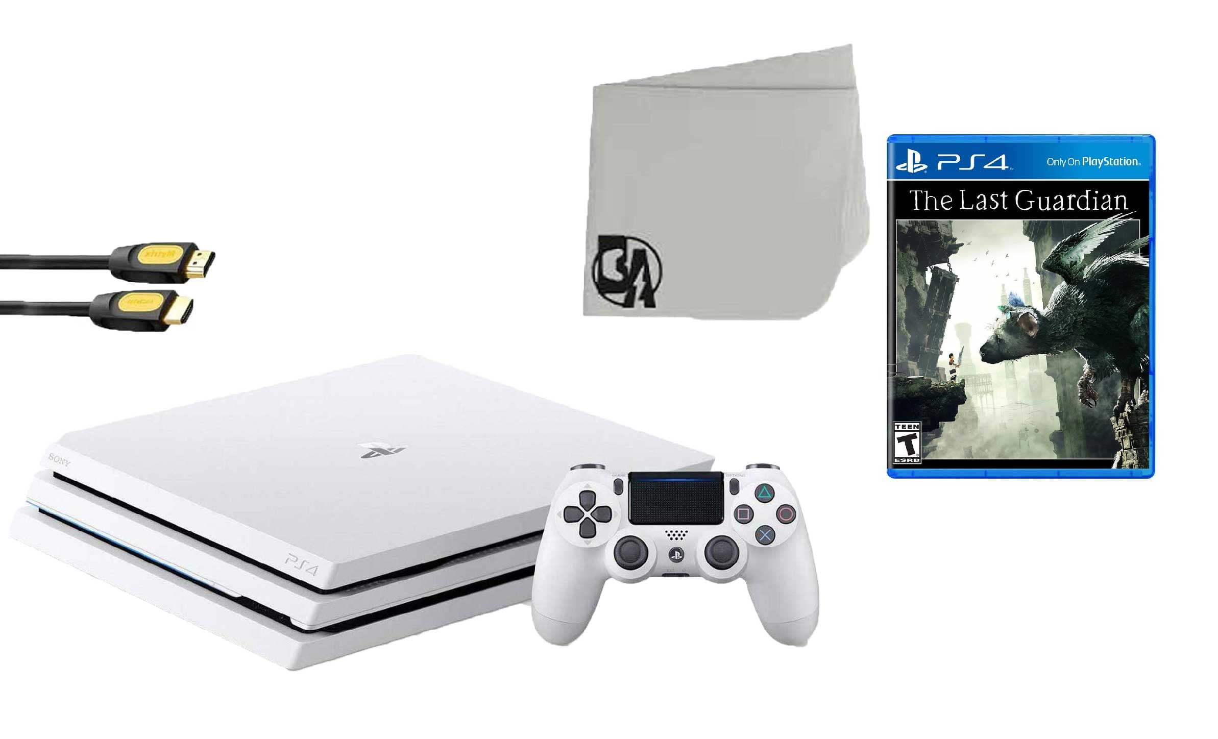Sony PlayStation 4 PRO Glacier Gaming Console White with Minecraft BOLT AXTION Bundle Used - Walmart.com