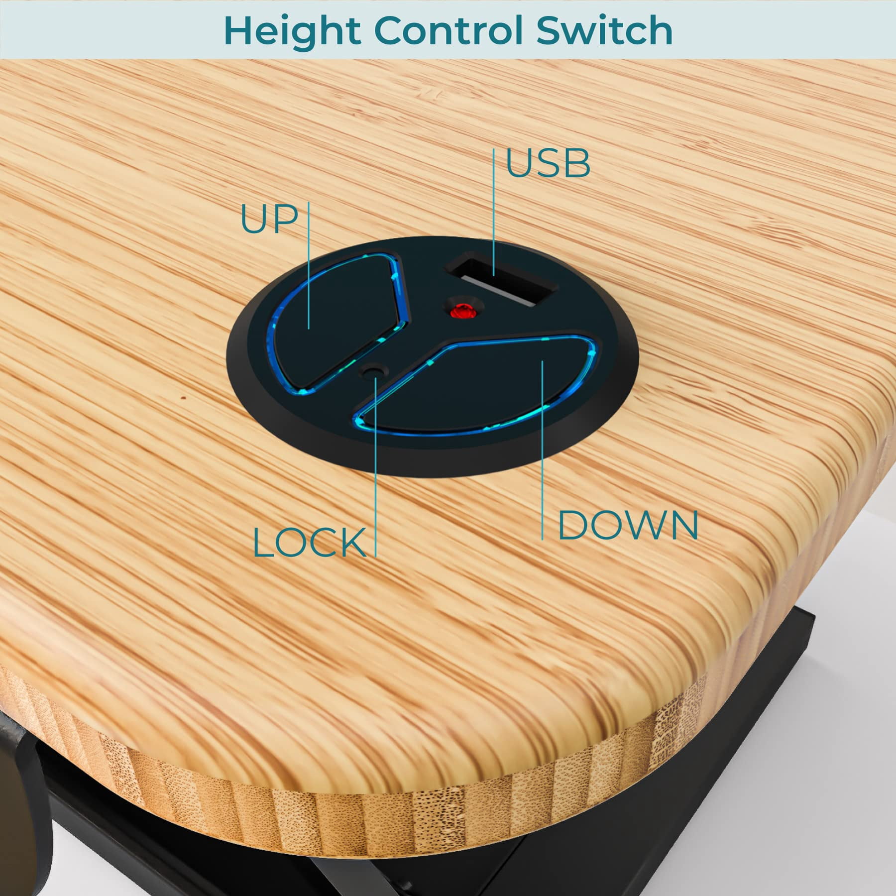 VersaDesk PowerPro Electric Standing Desk Converter with USB Port, Adjustable Wood & Steel Sit-Stand Workstation for Home/Office | Light Brown, 36x24