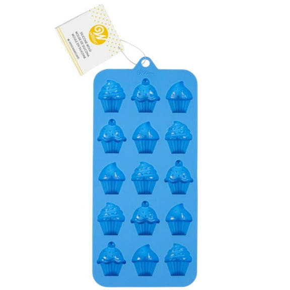 Wilton Silicone Cupcake, 15 Cavity Candy Mold, 2115-0-0113