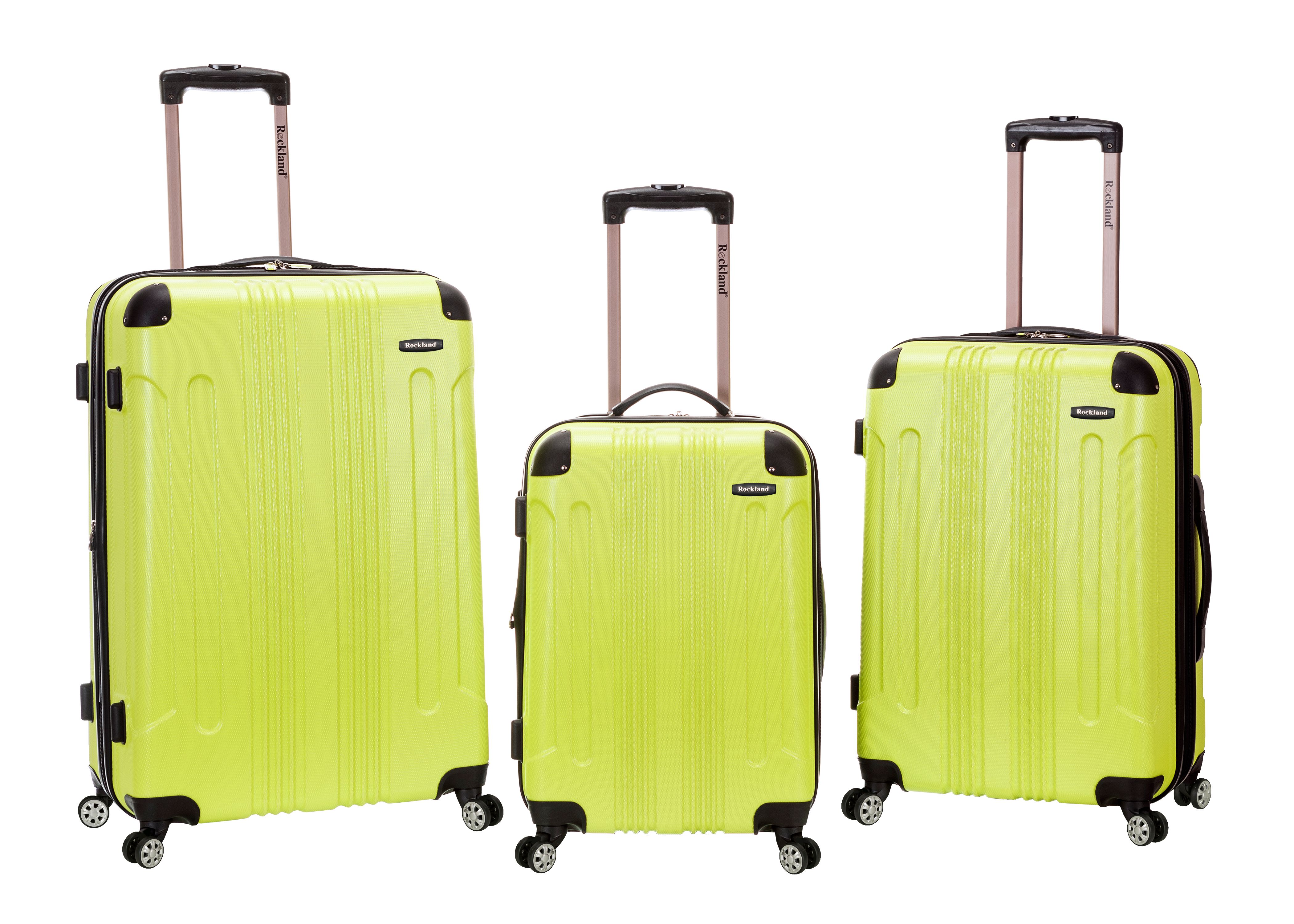 Rockland Luggage Sonic 3 Piece Hardside Spinner Luggage Set - Walmart.com