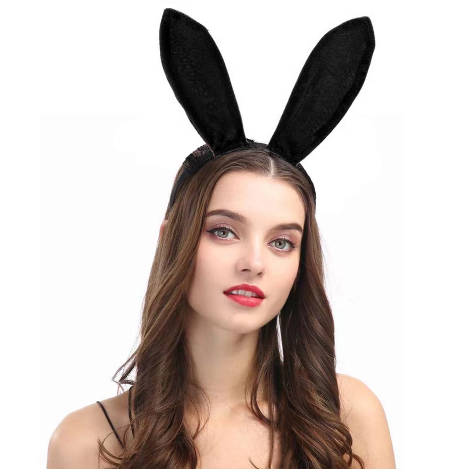 BUNNY EARS HEADBAND FANCY DRESS EASTER PARTY RABBIT OUTFIT COSTUME ACCESSORIES 
