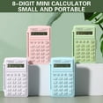 thumbnail image 6 of Lksixu Mini Student Calculators with Flip Cover, 8-Digit Basic Calculator with Sound, Portable Standard Function Calculators Small Pocket Calculator Handheld Flip Calculators for Office School, 6 of 9