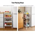 thumbnail image 4 of Labymos 4-Tier Mesh Wire Rolling Cart Multifunction Utility Cart Removable Steel Wire Basket Shelving Trolley, 4 of 8