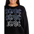 thumbnail image 3 of Time and Tru Women’s AC/DC Graphic Band Sweatshirt, Sizes S-XXXL, 3 of 4