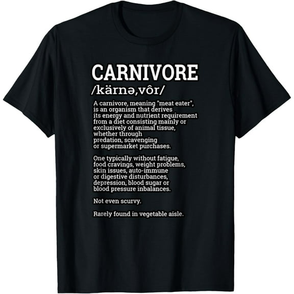t-shirt Carnivore Definition Shirt Funny Meat Lover Joke Men Women mens，black，women，funny，journey，Crew Neck, Short Sleeve,printing
