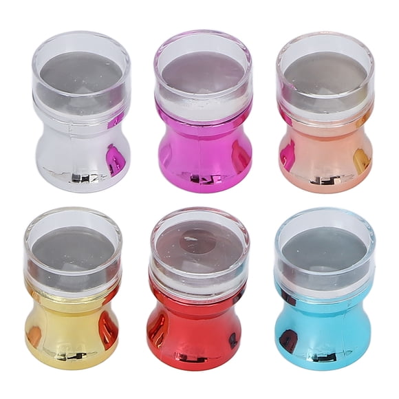 Plaque d'Estampage pour Art des Ongles, Tampon en Silicone pour Manucure, Différentes Couleurs pour Femmes pour la Maison