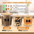 thumbnail image 4 of Recipiente hermético de almacenamiento de comida para perros HOYTAMDAR, paquete de 3, 4 of 8