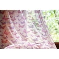 thumbnail image 2 of Butterfly Tulle Curtains with Rod Pocket, Various Flying Butterflies Colors Hippie Style Print Design, Sheer Drape for Wedding Party 2 Panels, 7 Sizes, Pink Purple, by Ambesonne, 2 of 3