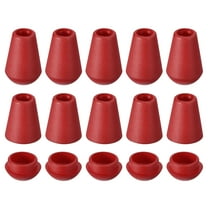 Uxcell 20Pack Plastic Cord Lock Bell End Stopper Cord End Lock Rope Fastener, Red