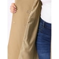 thumbnail image 6 of Agnes Orinda Women's Plus Size St. Patrick's Day Long Winter Coats Notch Lapel Double Breasted Pea Trench Coats 3X Khaki, 6 of 7